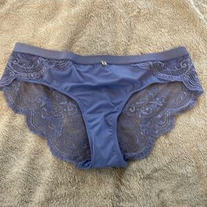 Medium ThirdLove lace cheeky panty in denim